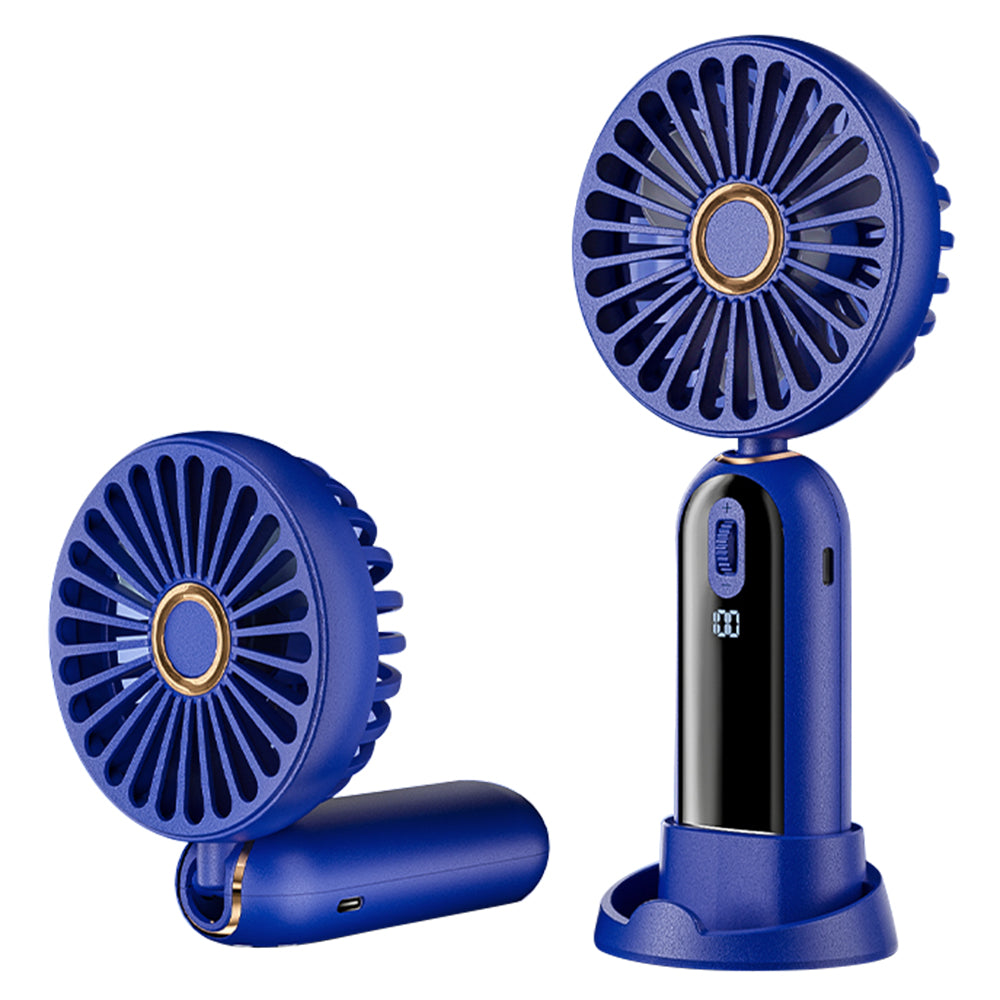 F188 Portable USB Rechargeable Cooling Fan 100 Wind Speeds Handheld Summer Fan - Blue F188 Portable USB Rechargeable Cooling Fan 100 Wind Speeds Handheld Summer Fan - Blue